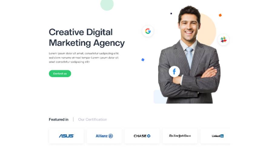 Digital Marketing Agency - Free Figma Website Template