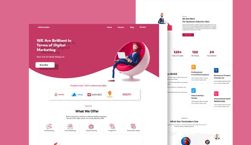 Digital Marketing Agency Figma Website Template