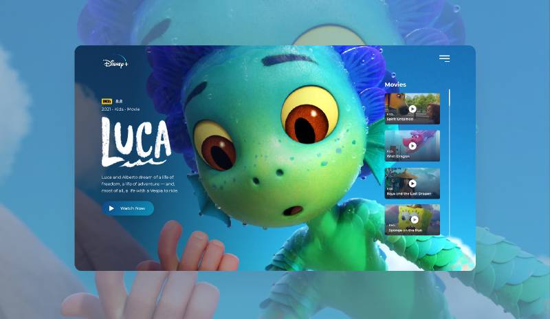 Disney+ Streaming Figma Redesign Template