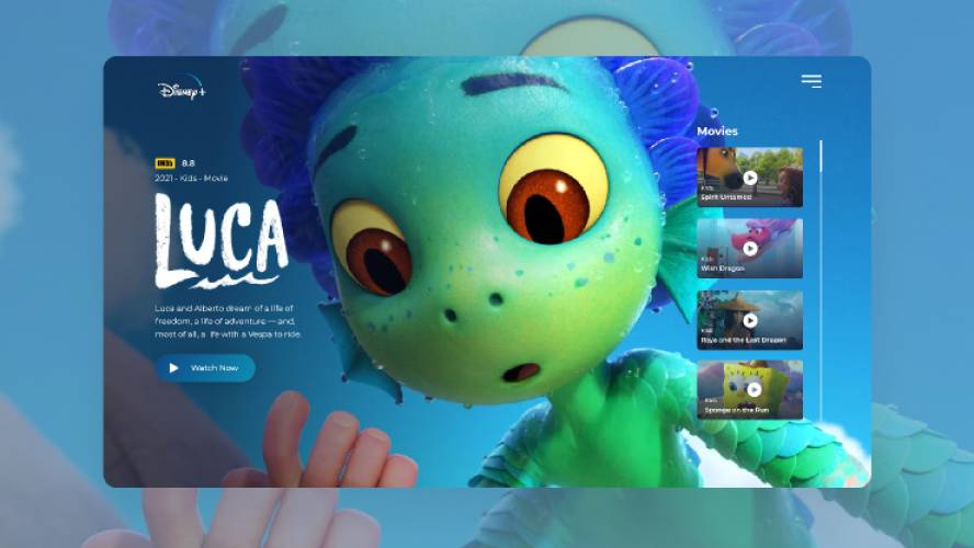 Disney+ Streaming Figma Redesign Template