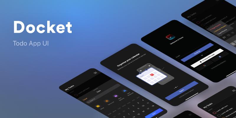 Docket To-do Figma Design free App