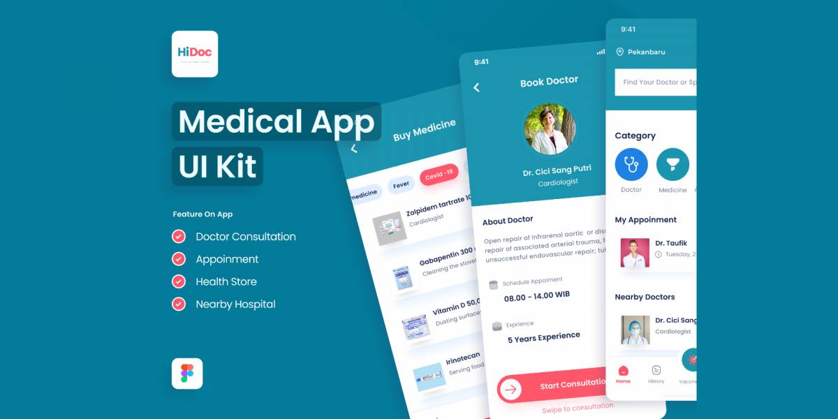 Doctor App Community Figma Template