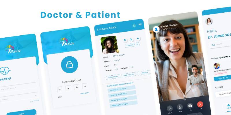 Doctor & Patient Communication App Figma Design