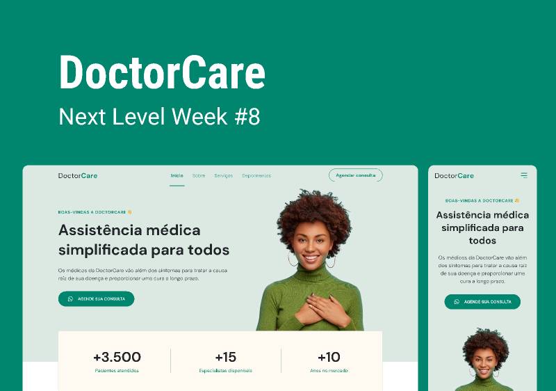 DoctorCare Figma Website Mobile App Template