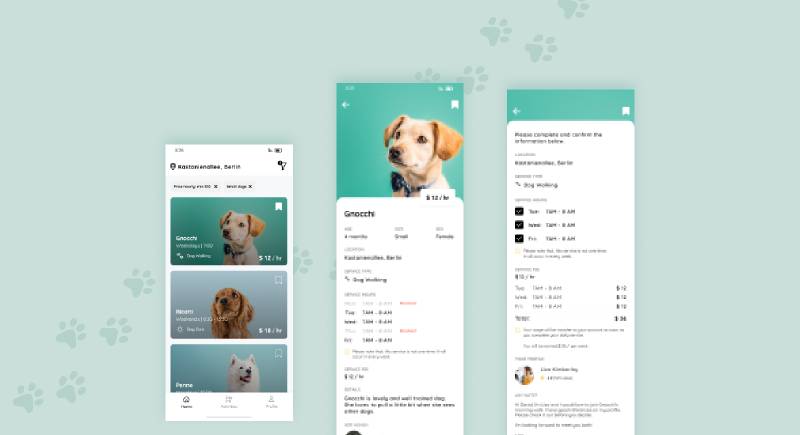 Dog Walk App Figma Free