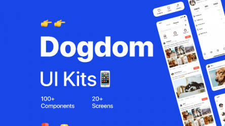 Dogdom UI kits figma