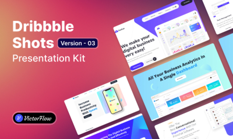 Dribbble Presentation Shots Version Figma Template