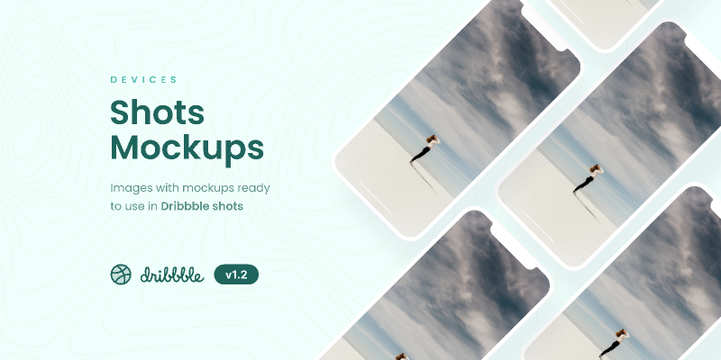 Dribbble shots mockup figma template