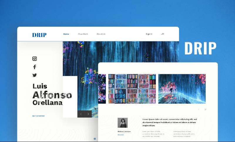 Drip Artist Figma Website Template