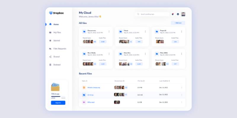 Dropbox Redesign Figma Template