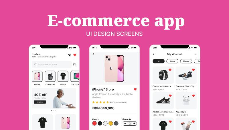 E-commerce app figma template