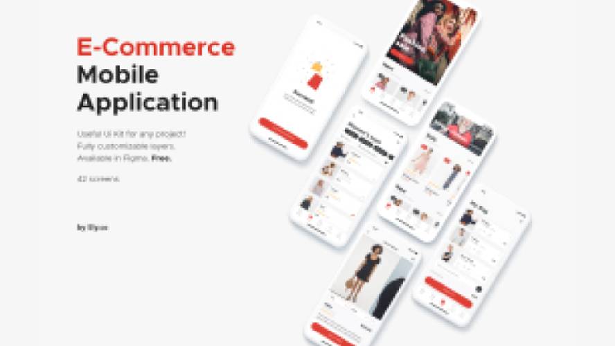 E-commerce Application by Fively Light Version Figma Template