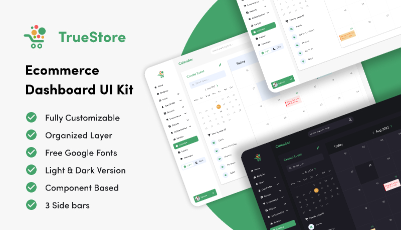 E-commerce dashboard UI Kit Figma Template