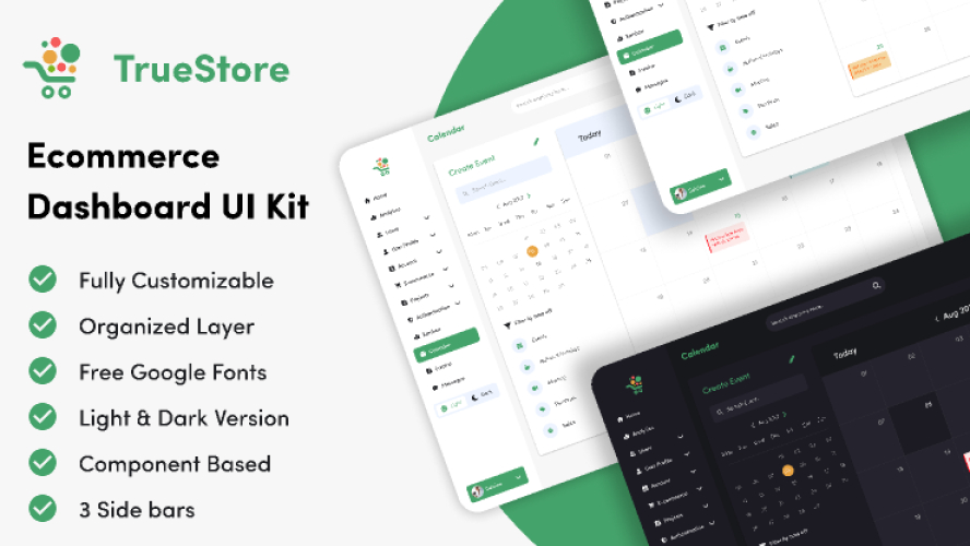 E-commerce dashboard UI Kit Figma Template