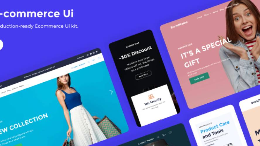 E-commerce UI - Figma Ecommerce UI Kit Figma Template