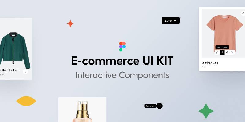 E-Commerce UI Kit Interactive Components Figma Ui Kit