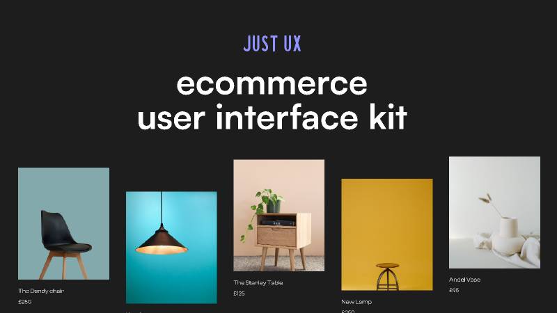 E-Commerce Website Interface Kit + Design System