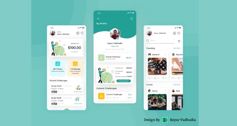 E-Learning Challenge App UI Figma Template