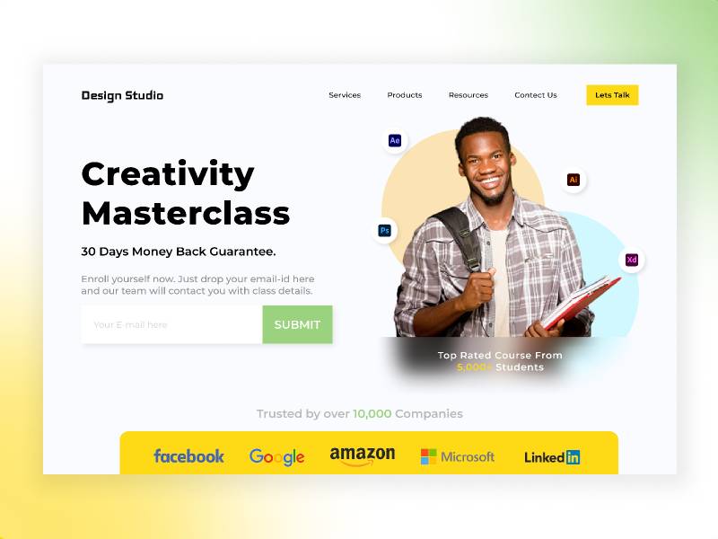 E-learning Platform - Landing Page