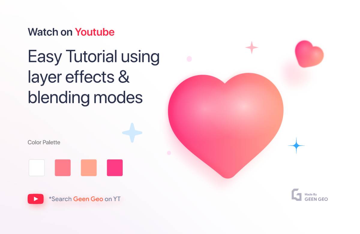 Easy Tutorial using layer effects & blending modes figma learning