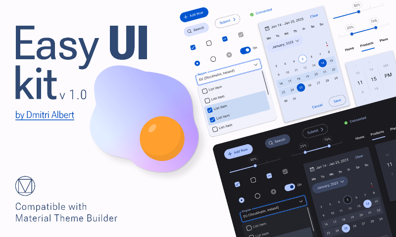 Easy UI Kit Figma Template