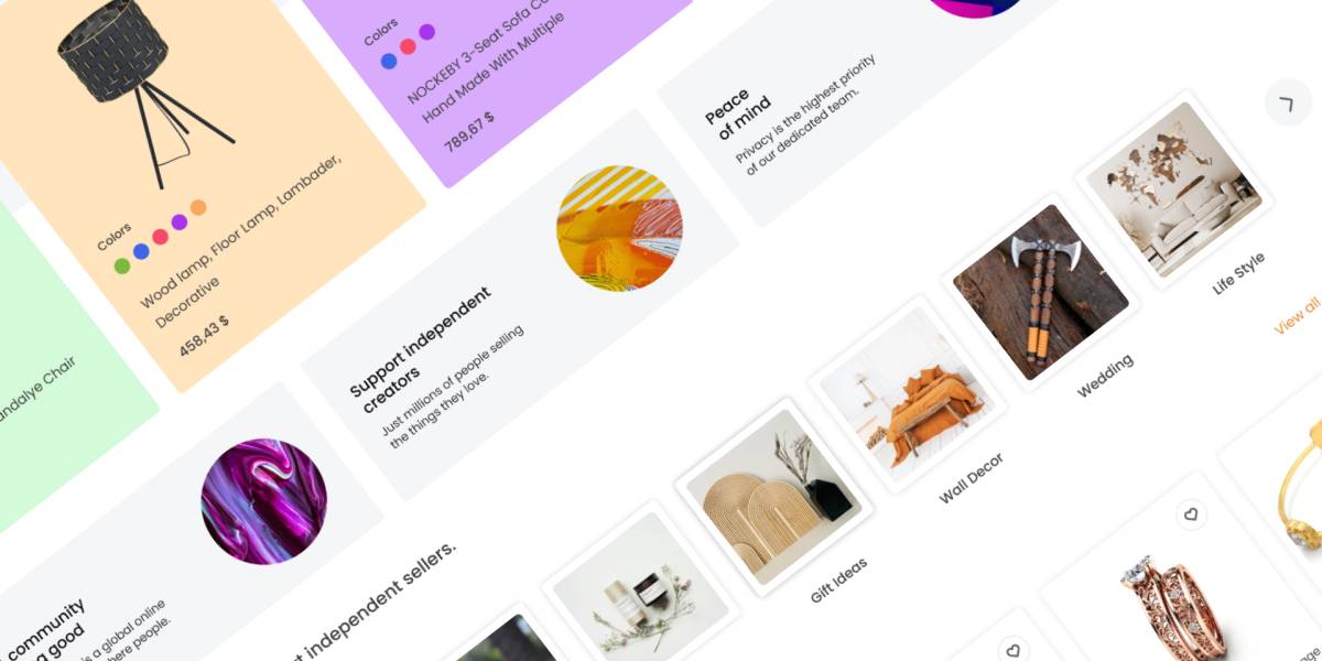 Ecommerce Template for shopping web site figma template