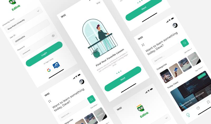 Edlink Front Page UI Redesign Figma Template