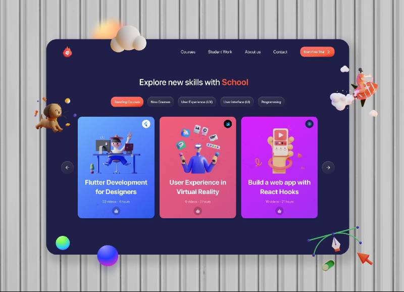 Education UI Kit figma