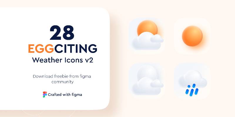 Eggciting Weather Icons Figma Template