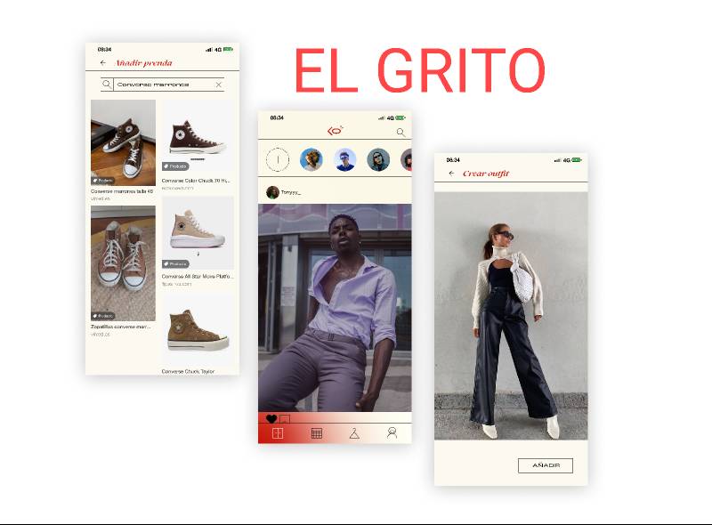 EL GRITO Figma app design