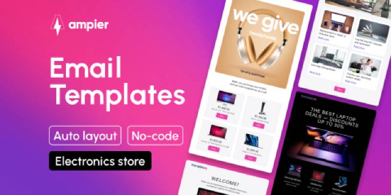 Electronics Store AMP Email Template Figma Free Download
