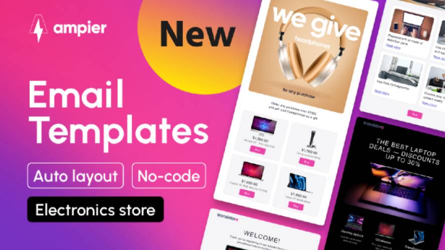 Electronics Store AMP Email Template Figma Ui Kit