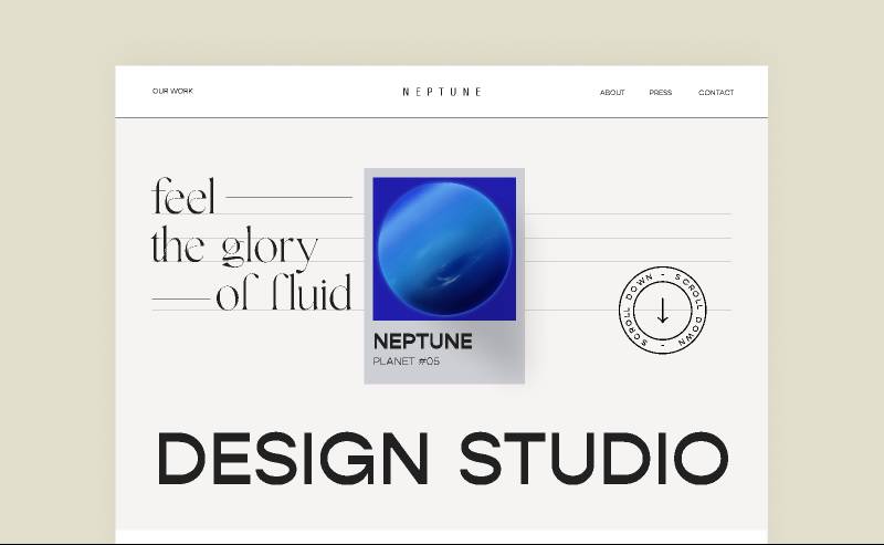 Elegant Design Studio Website Home Page Figma Template