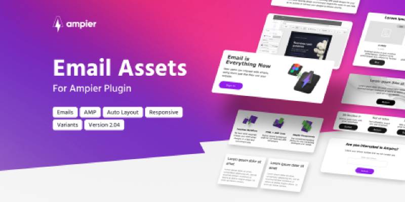 Email Assets For Ampier Plugin Figma Template