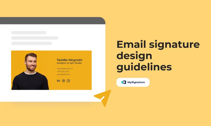 Email Signature Design Guidelines Figma Template