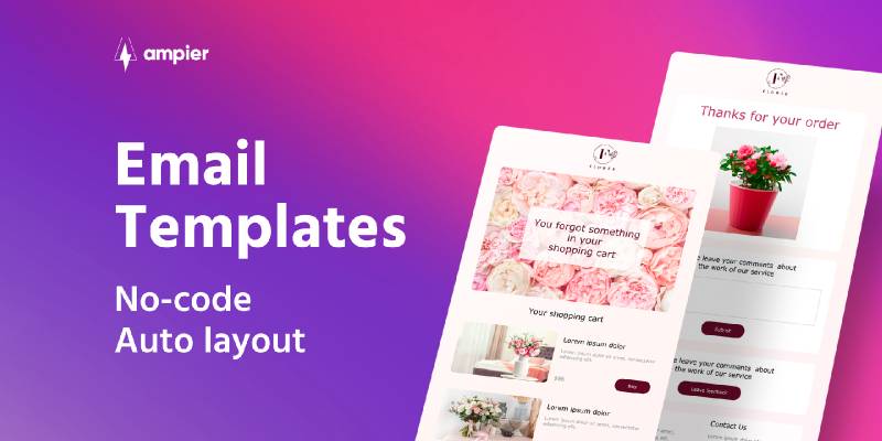 Email Template Shop Flowers Figma Template