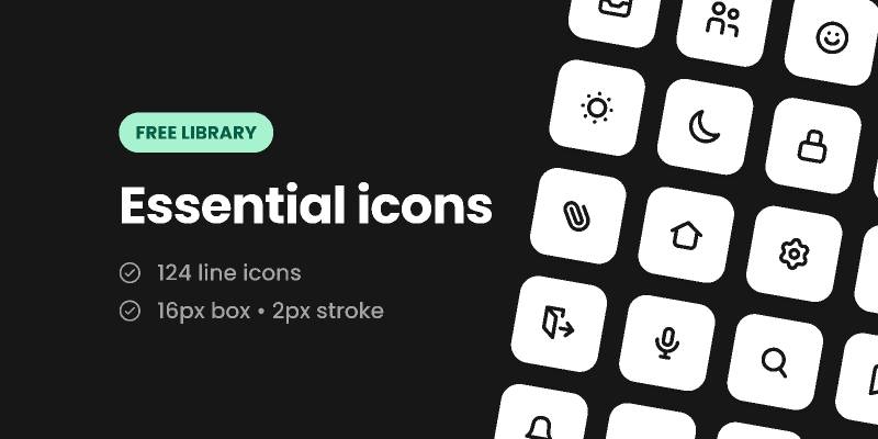 Essential icons figma free download