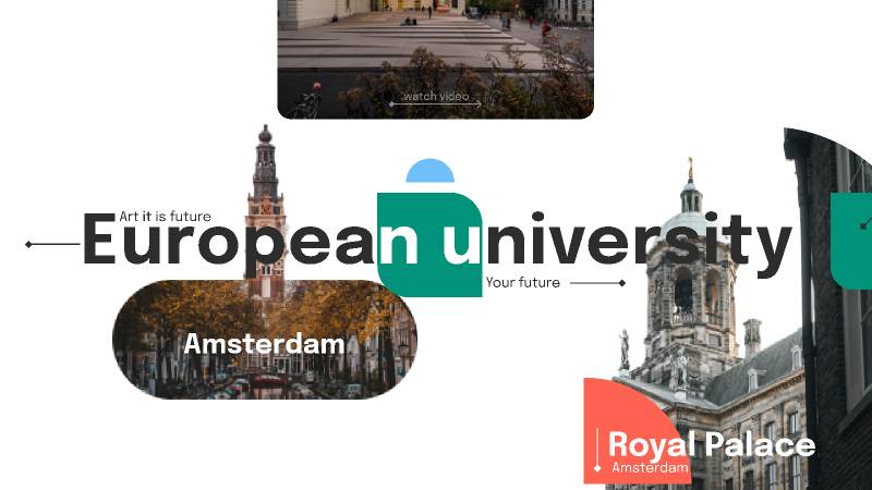 European University figma Website Template