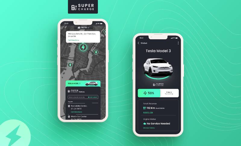 EV Charging App Figma Mobile Template