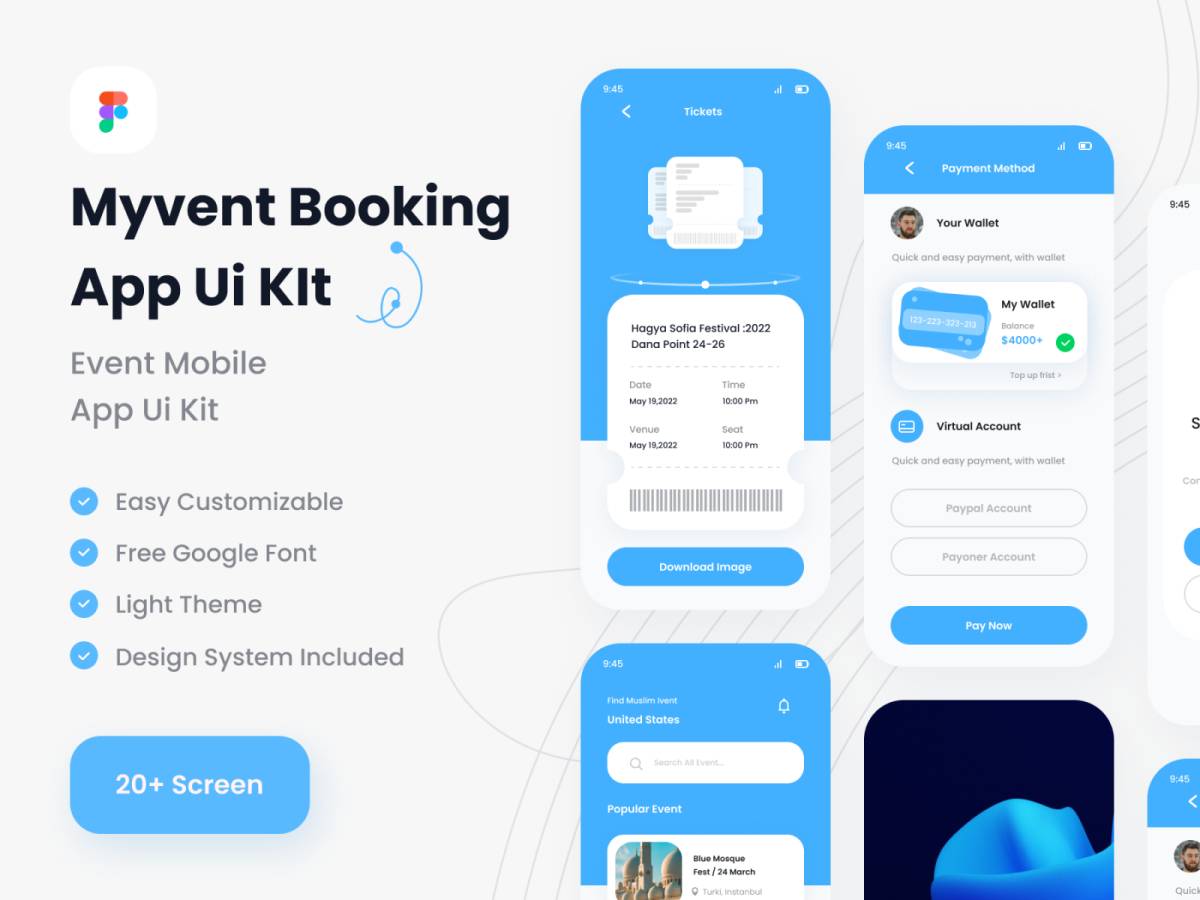 Event Mobile app UI Kits