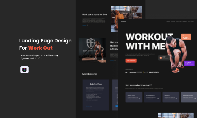 Exploration Workout & Fitness - Landing Page Template