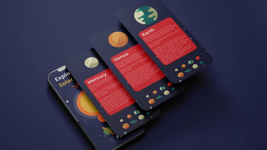 Explore universe App Figma Mobile Template