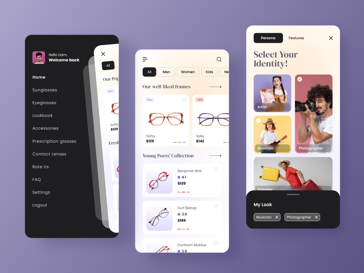 Eye-Wear App Design