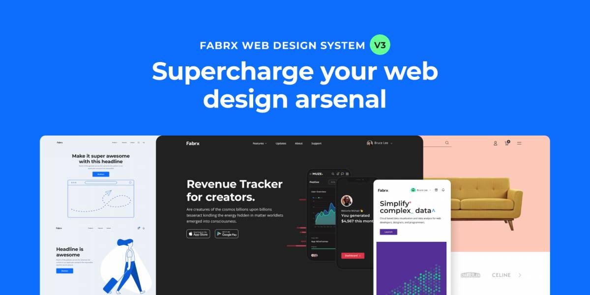 Fabrx Web Design System V3 Figma Template