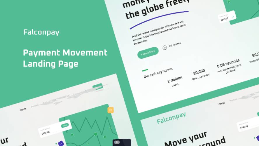 Falconpay Payment Movement Figma Landing Page