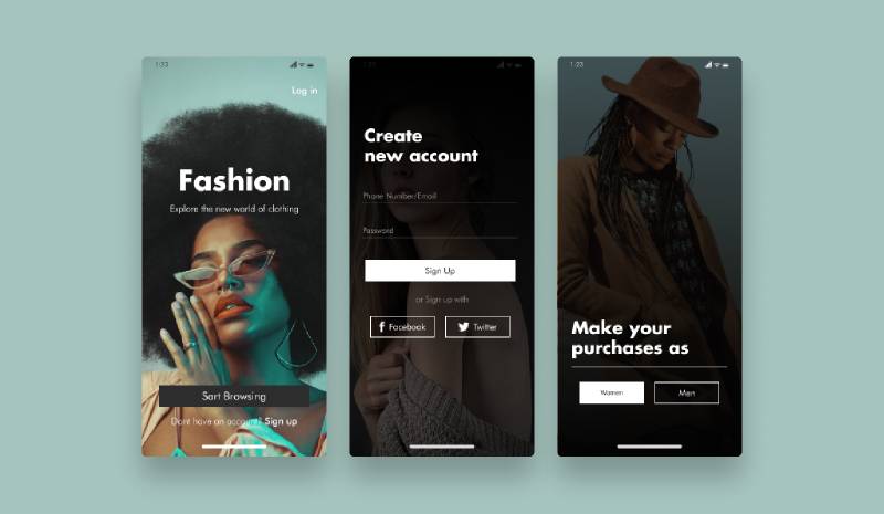 Fashion App UI Kit Figma Template