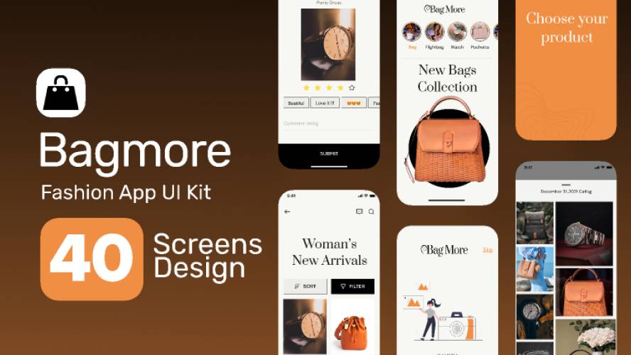 Fashion App Ui Kit Figma Template