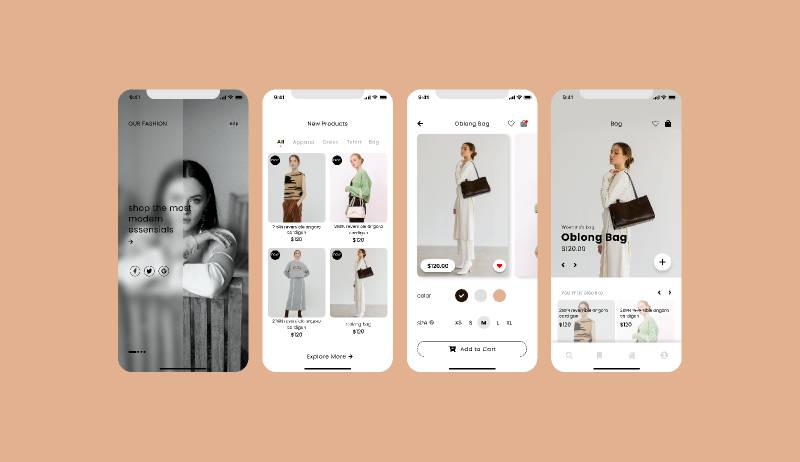 Fashion UI Design Figma Mobile Template