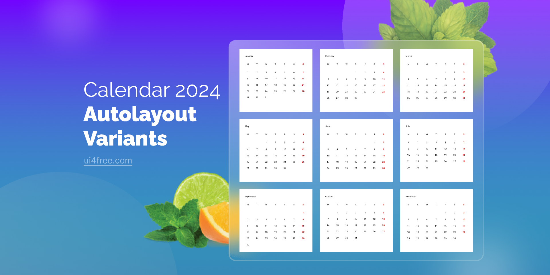 Calendar 2024 Template (Editable)