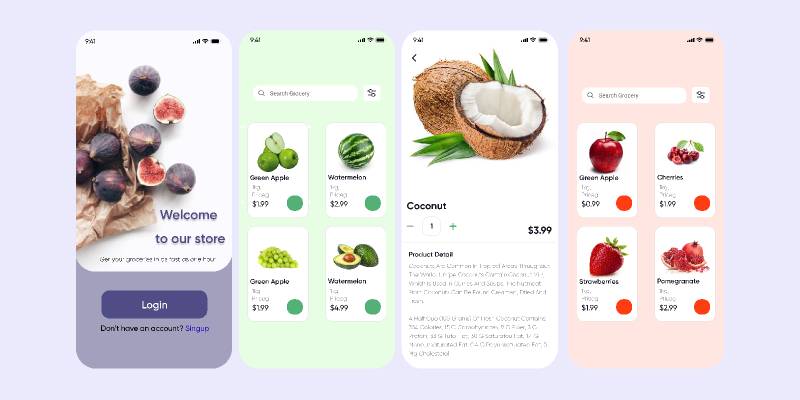 Figi Food App UI Kit Figma Freebie